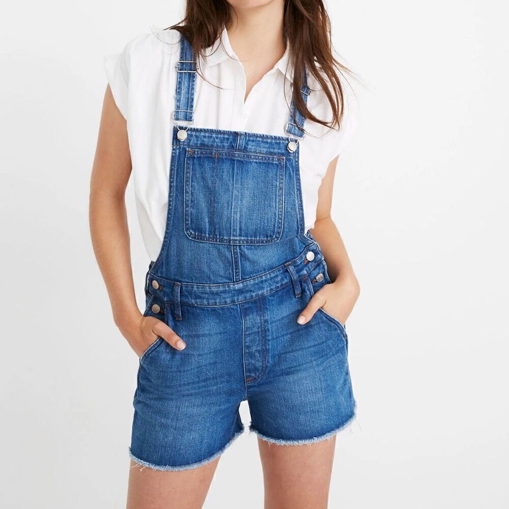 Madewell Adirondack Short Overalls Denville Wash - Woman’s XXS